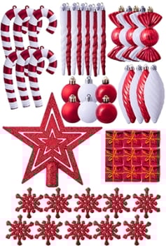 The Red & White 52pc Accessories Set